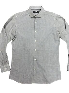 Beautiful DKNY youth size 18 dress shirt - like new!! Black and white pattern